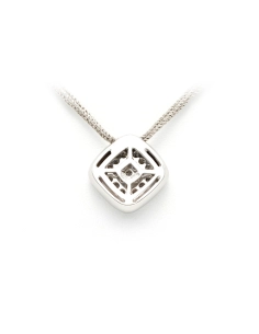 Collier contemporain en or blanc 18 carats serti de diamants "taille" brillant (0,62ct) - 5