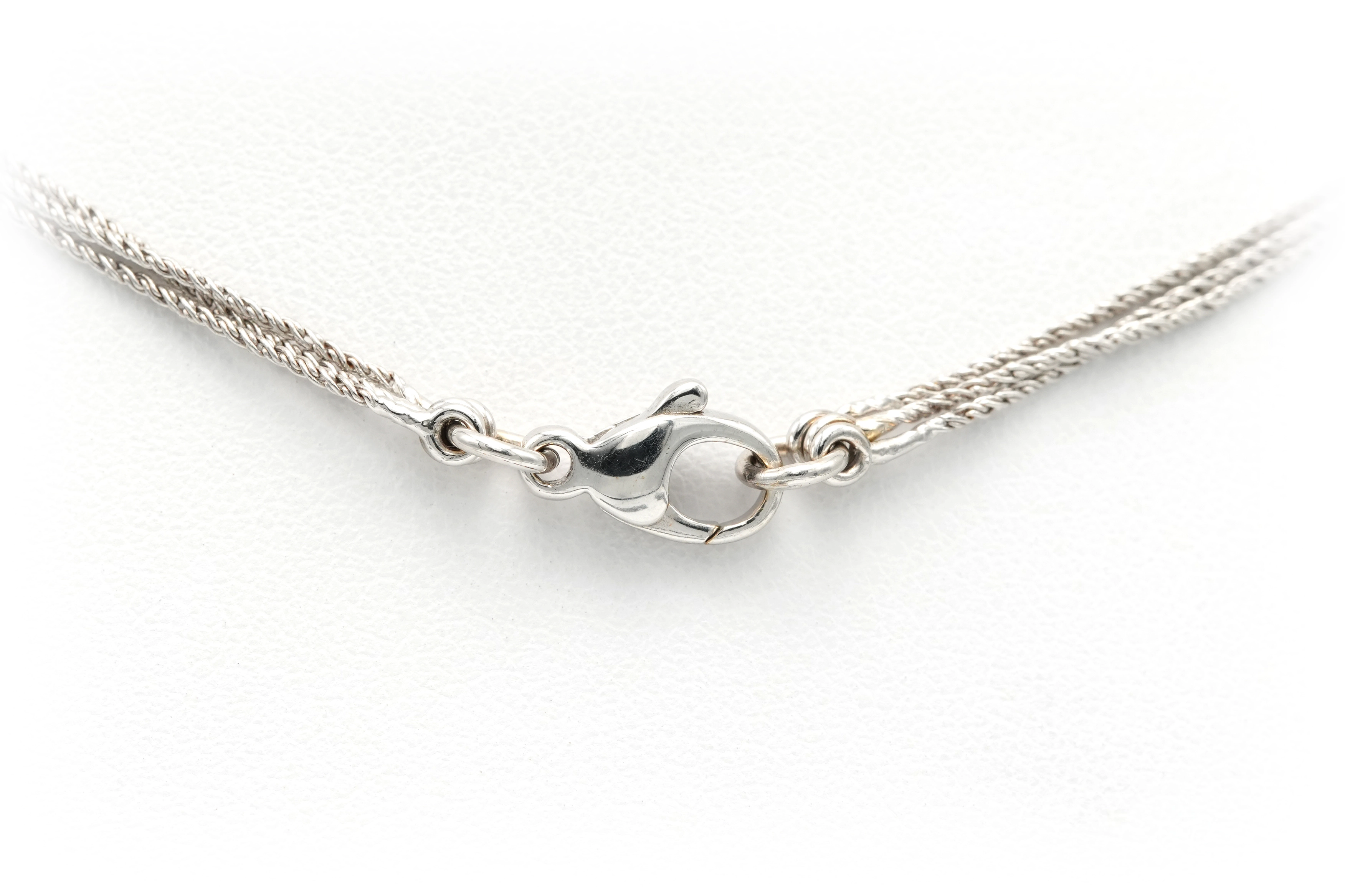 Collier contemporain en or blanc 18 carats serti de diamants "taille" brillant (0,62ct) - 6