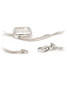 Collier contemporain en or blanc 18 carats serti de diamants "taille" brillant (0,62ct) - 7