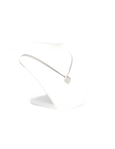 Collier contemporain en or blanc 18 carats serti de diamants "taille" brillant (0,62ct) - 3