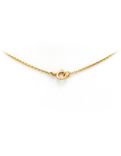 Collier montre Napoléon III en or jaune 18 carats serti de rubis et de diamant "taille" rose - 6