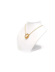 Collier montre Napoléon III en or jaune 18 carats serti de rubis et de diamant "taille" rose - 2