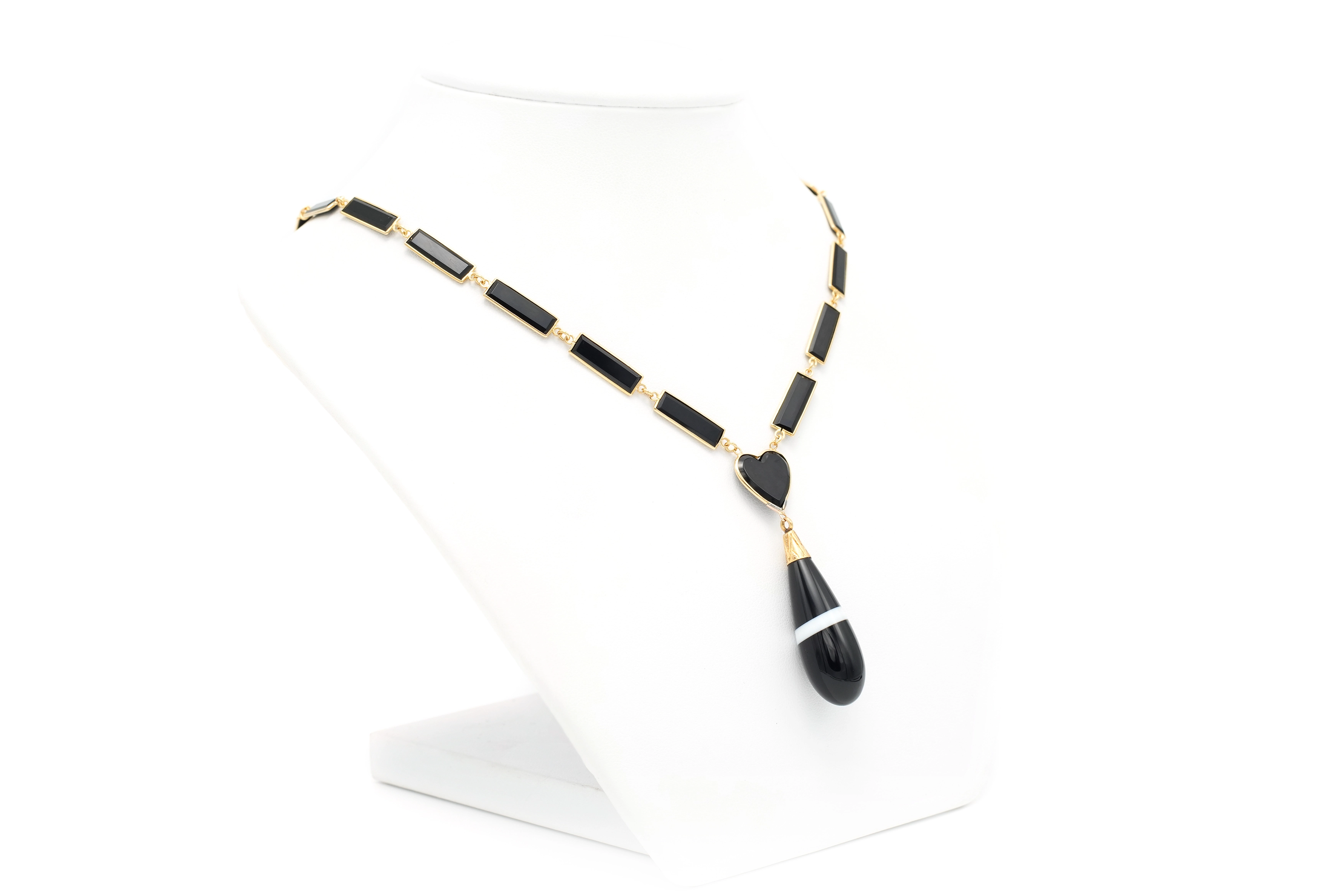 Collier Nap III en or 18 carats serti d'onyx et d'agates - 3