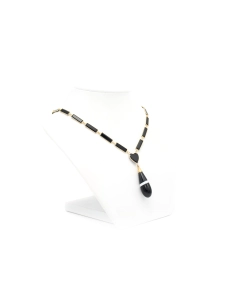 Collier Nap III en or 18 carats serti d'onyx et d'agates - 3