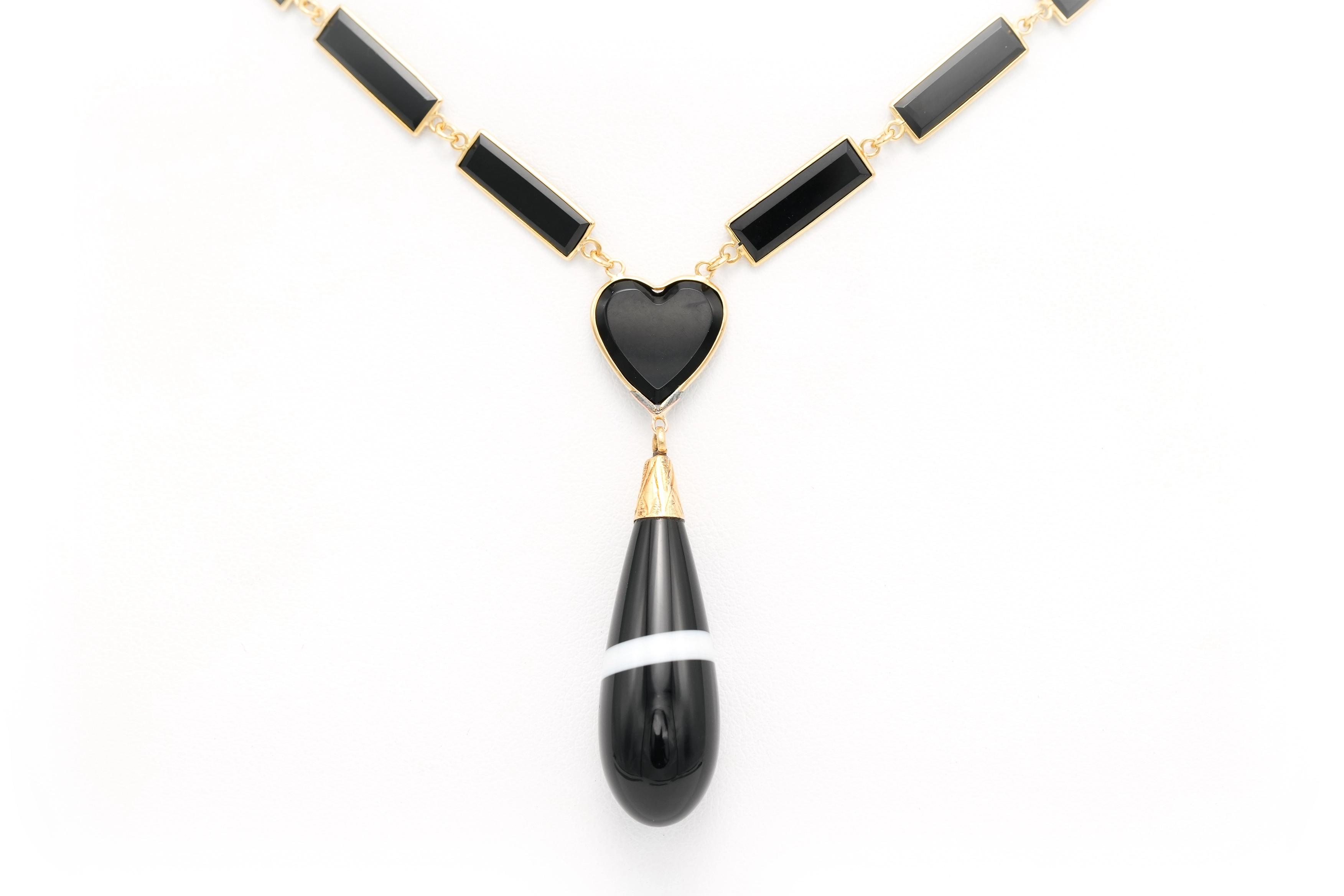 Collier Nap III en or 18 carats serti d'onyx et d'agates - 4