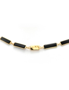 Collier Nap III en or 18 carats serti d'onyx et d'agates - 5