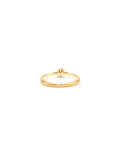 Solitaire contemporain en or jaune 18 carats serti d'un diamant "taille" brillant (+-0.1ct) - - 4
