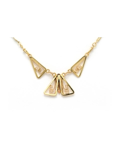 Collier Art Déco en or jaune 18 carats - 6