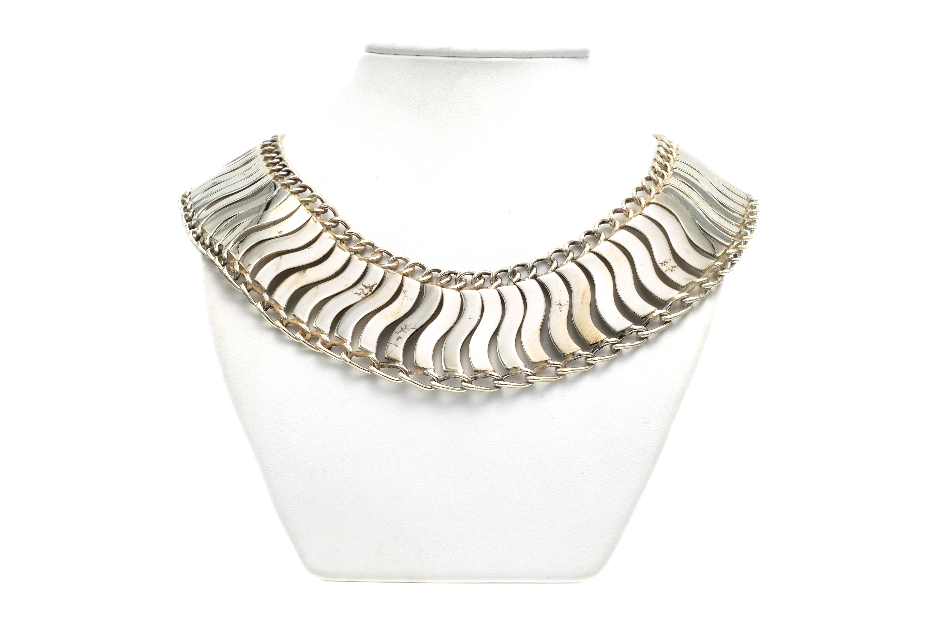 Collier contemporain en argent 925 - - 1