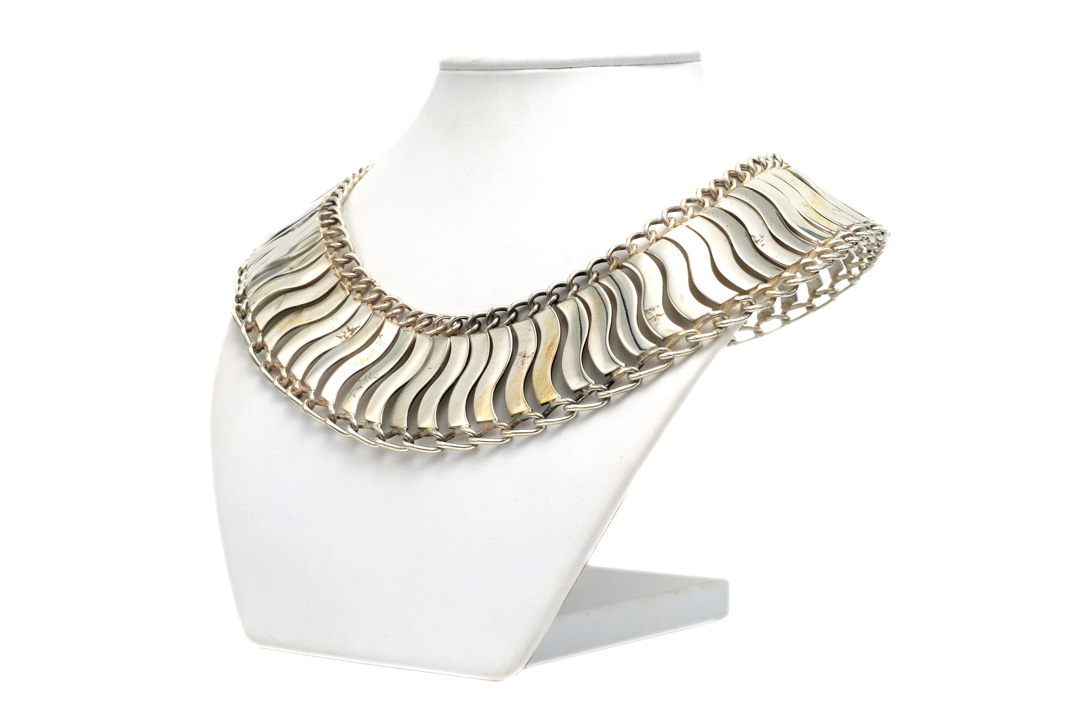 Collier contemporain en argent 925 - - 2