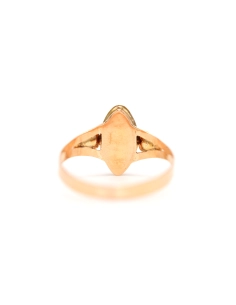 Bague Napoléon III en or jaune 18 carats sertie de perles et de strass - - 4