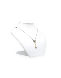 Collier Art Déco en or jaune 18 carats et argent 925 serti de diamants "taille" old cut et "taille" rose - 5