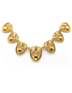 Collier Art Déco en or jaune 18 carats - 1