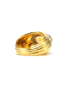 Bague Contemporaine en or jaune et blanc 18 carats sertie d'une citrine - - 5
