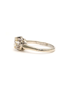 Solitaire Contemporain en or blanc 18 carats serti d'un diamant (+/- 0.60ct) - - 3