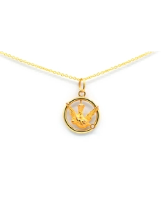 Pendentif Napoléon III en or jaune 18 carats serti d'une perle - - 1