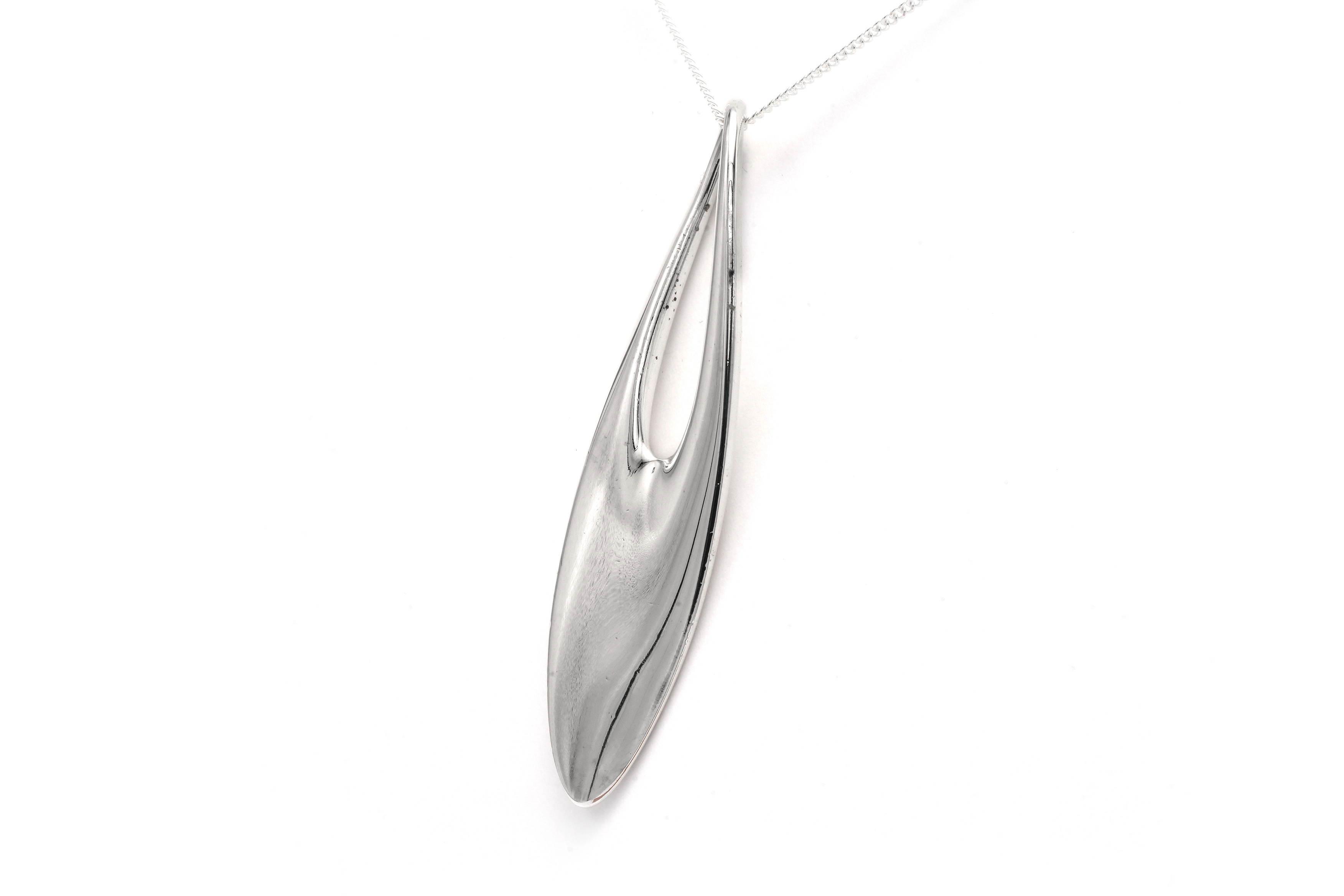 Pendentif contemporain en argent 825 signé Georg Jensen - - 2