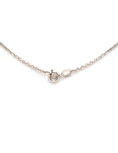 Collier Art Nouveau en or blanc 18 carats, argent et diamants "taille" brillant et "taille" rose (+-0.05ct) - 6