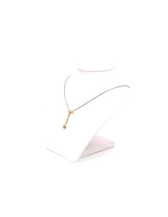 Collier Art Nouveau en or blanc 18 carats, argent et diamants "taille" brillant et "taille" rose (+-0.05ct) - 3