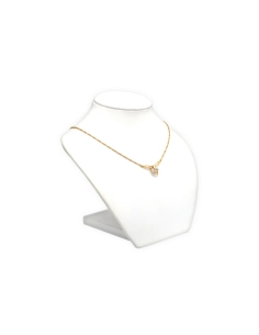 Collier contemporain en or jaune et blanc 18 carats et diamants "taille" 8/8 - 4
