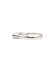 Bague contemporaine en or blanc 18 carats sertie de diamants "taille" brillant (+-0.12ct) - - 3