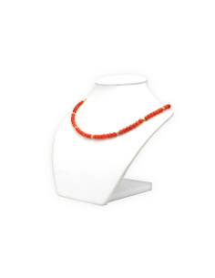 Collier Années 50 en or jaune 18 carats et corail - 2