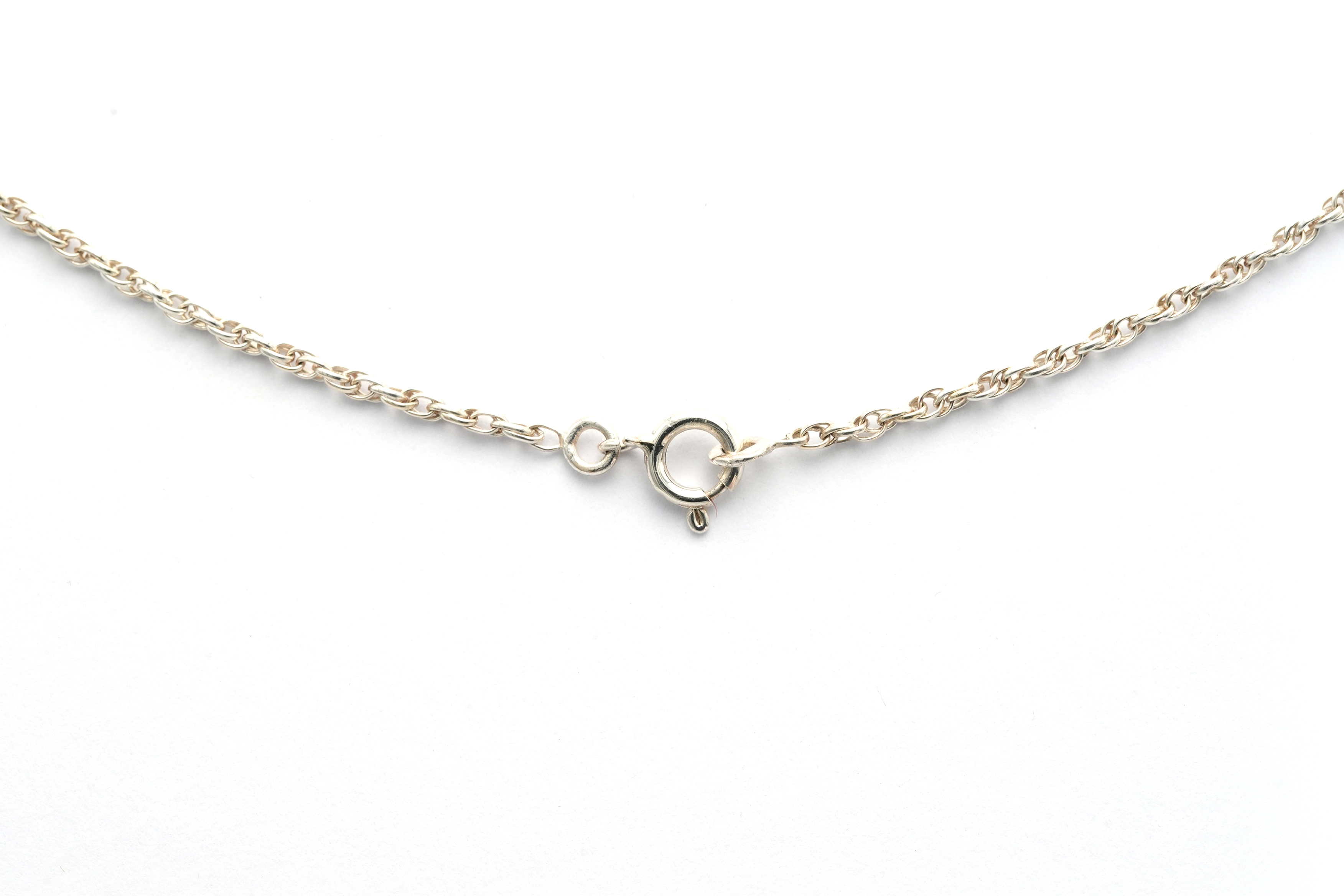 Collier Napoléon III en or jaune 18 carats, argent, pierre du Rhin et diamants "taille" rose - 5