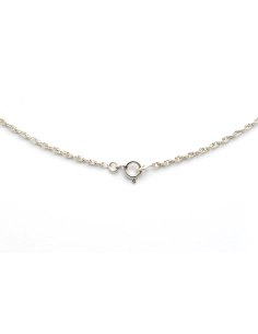 Collier Napoléon III en or jaune 18 carats, argent, pierre du Rhin et diamants "taille" rose - 5