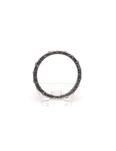 Bague Art Déco en or blanc 18 carats sertie de diamants old cut - - 4