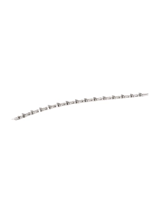 Bracelet contemporain en or blanc 18 carats serti de diamants "taille" brillant (+-0.84ct) - - 3