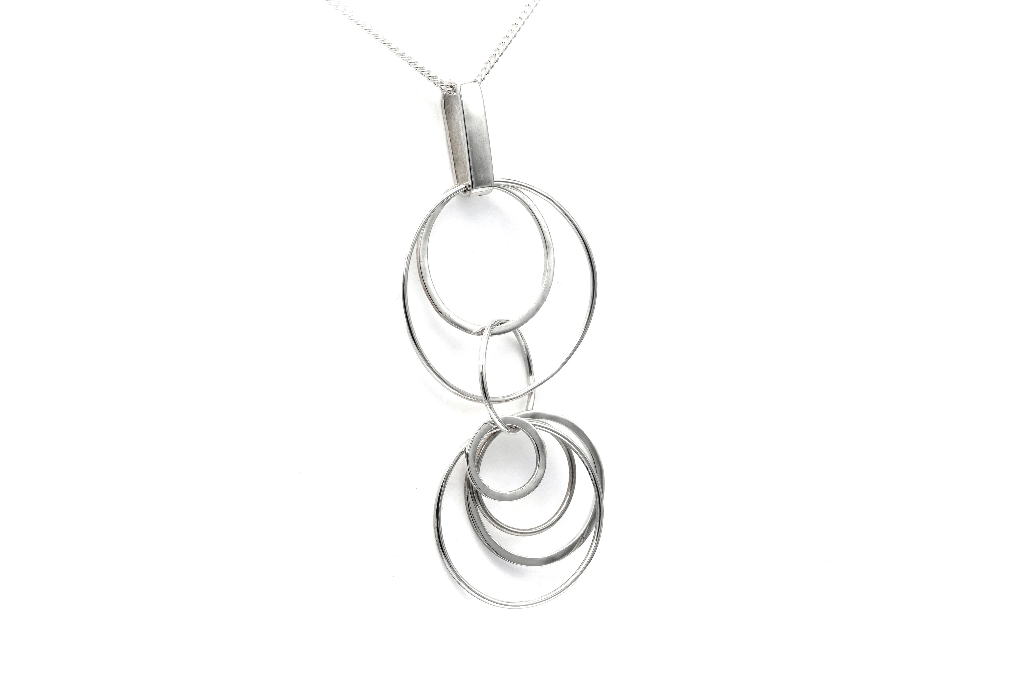 Pendentif contemporain en argent 925