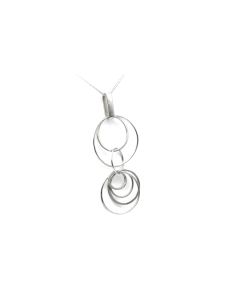 Pendentif contemporain en argent 925