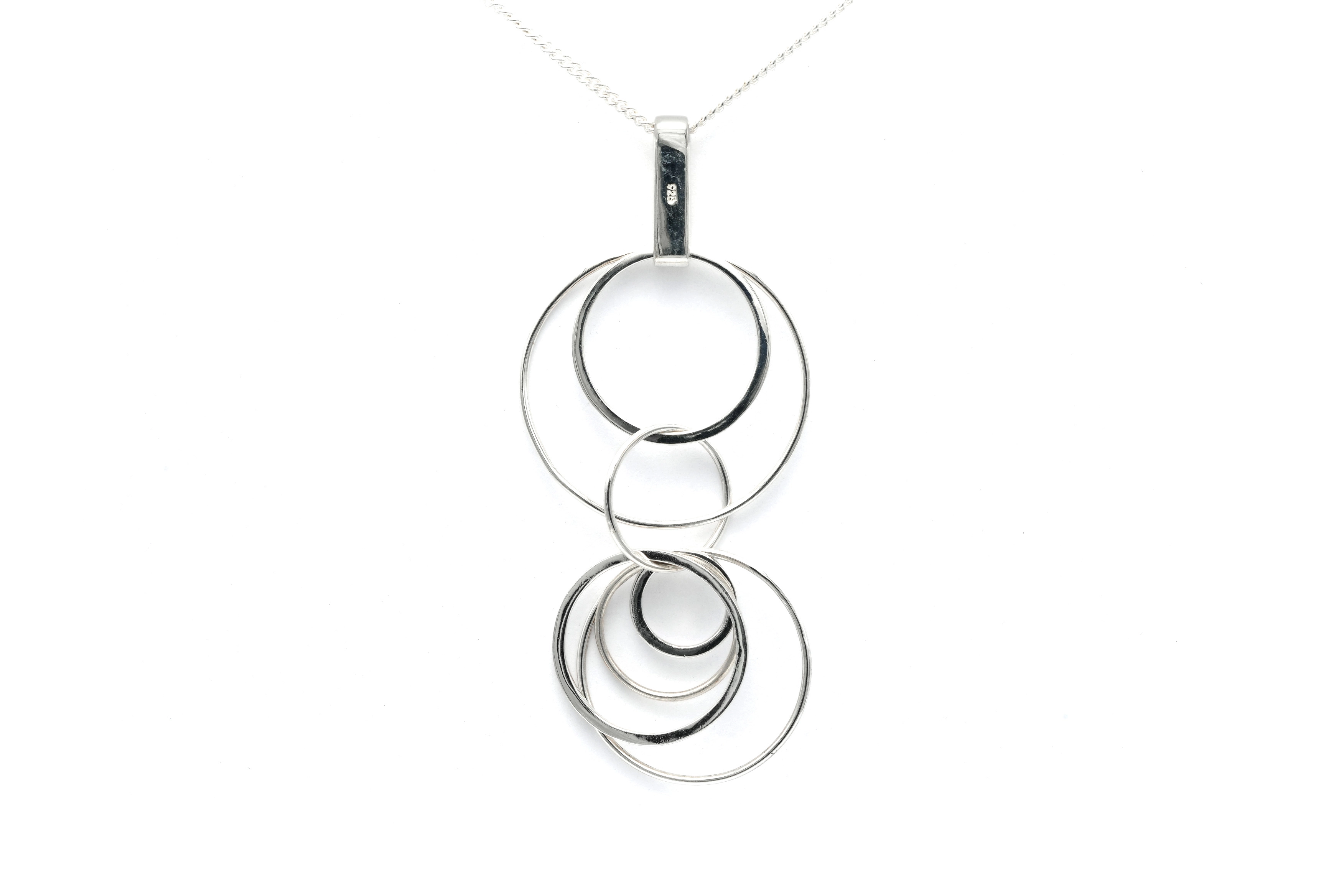 Pendentif contemporain en argent 925