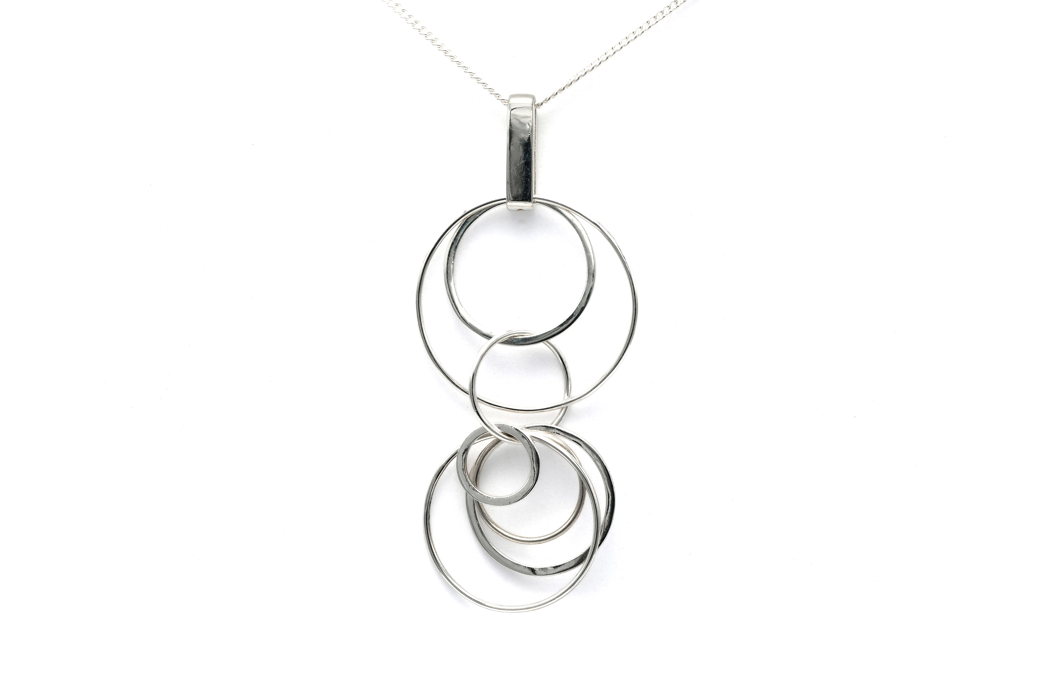 Pendentif contemporain en argent 925