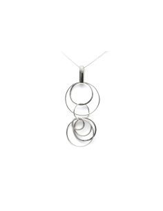 Pendentif contemporain en argent 925