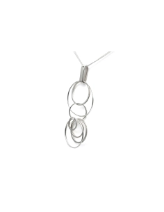 Pendentif contemporain en argent 925