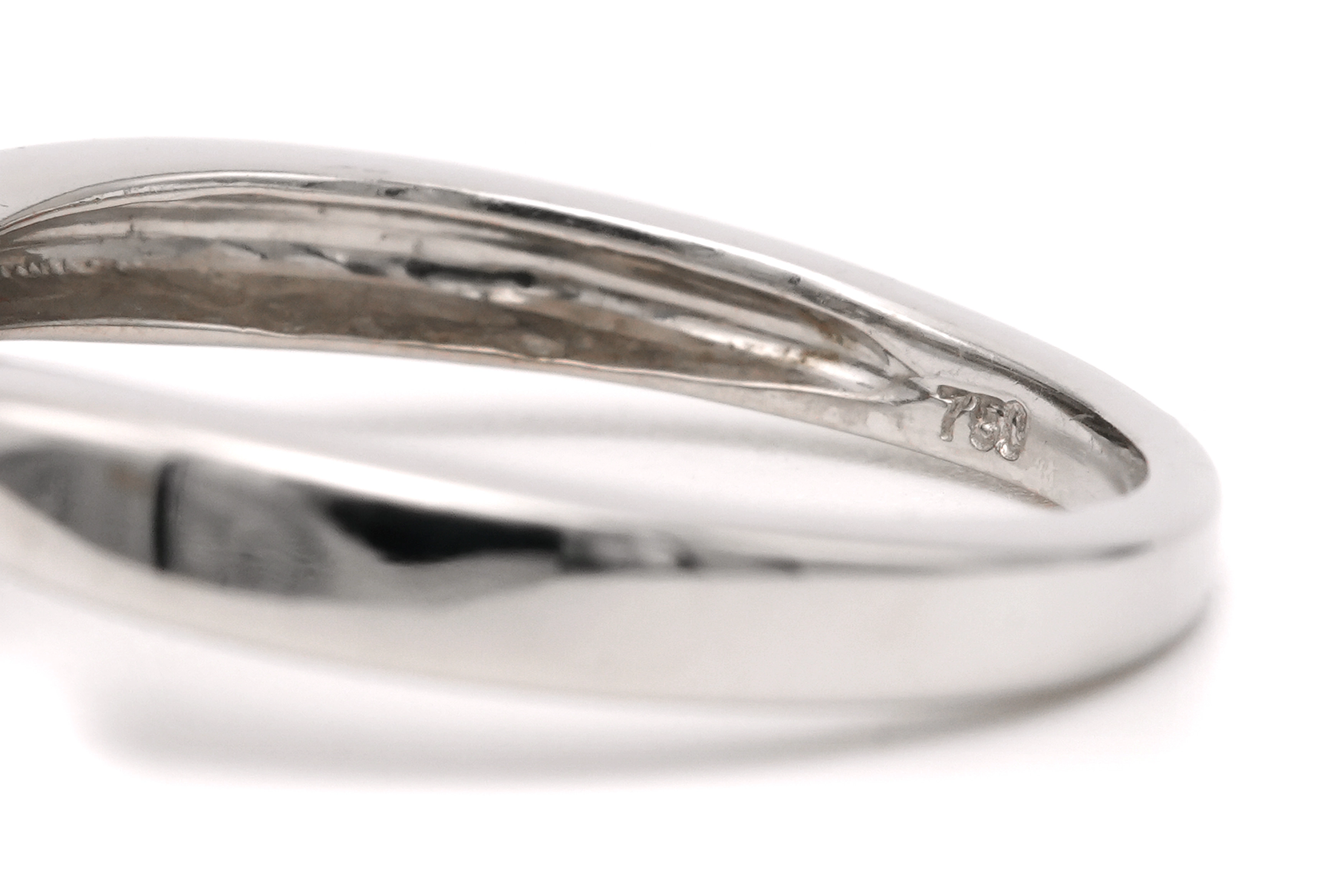 Bague contemporaine en or blanc 18 carats sertie de diamants "taille" brillant (+-0.21ct) - - 7
