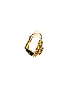 Boucles d'oreilles contemporaines en or jaune 18 carats serties de grenats - - 5