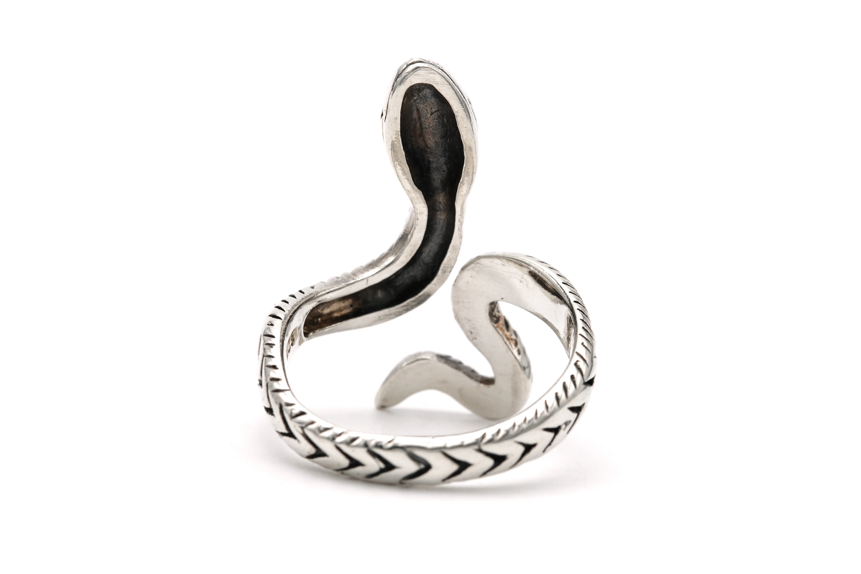Bague "serpent" contemporaine en argent 925 - - 4