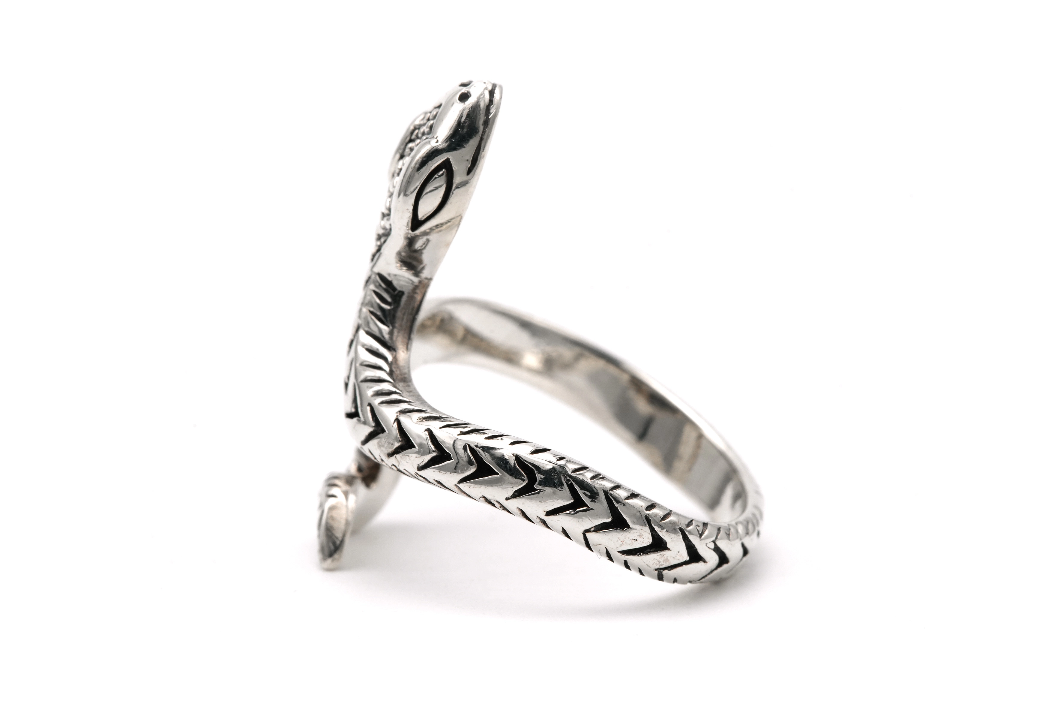 Bague "serpent" contemporaine en argent 925 - - 3