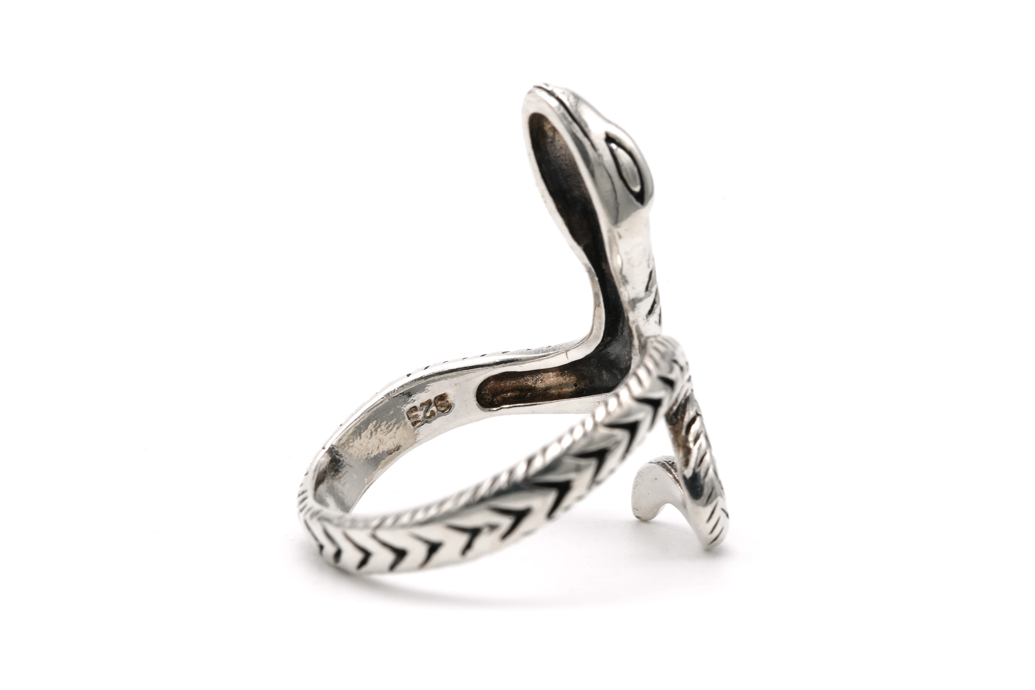 Bague "serpent" contemporaine en argent 925 - - 5