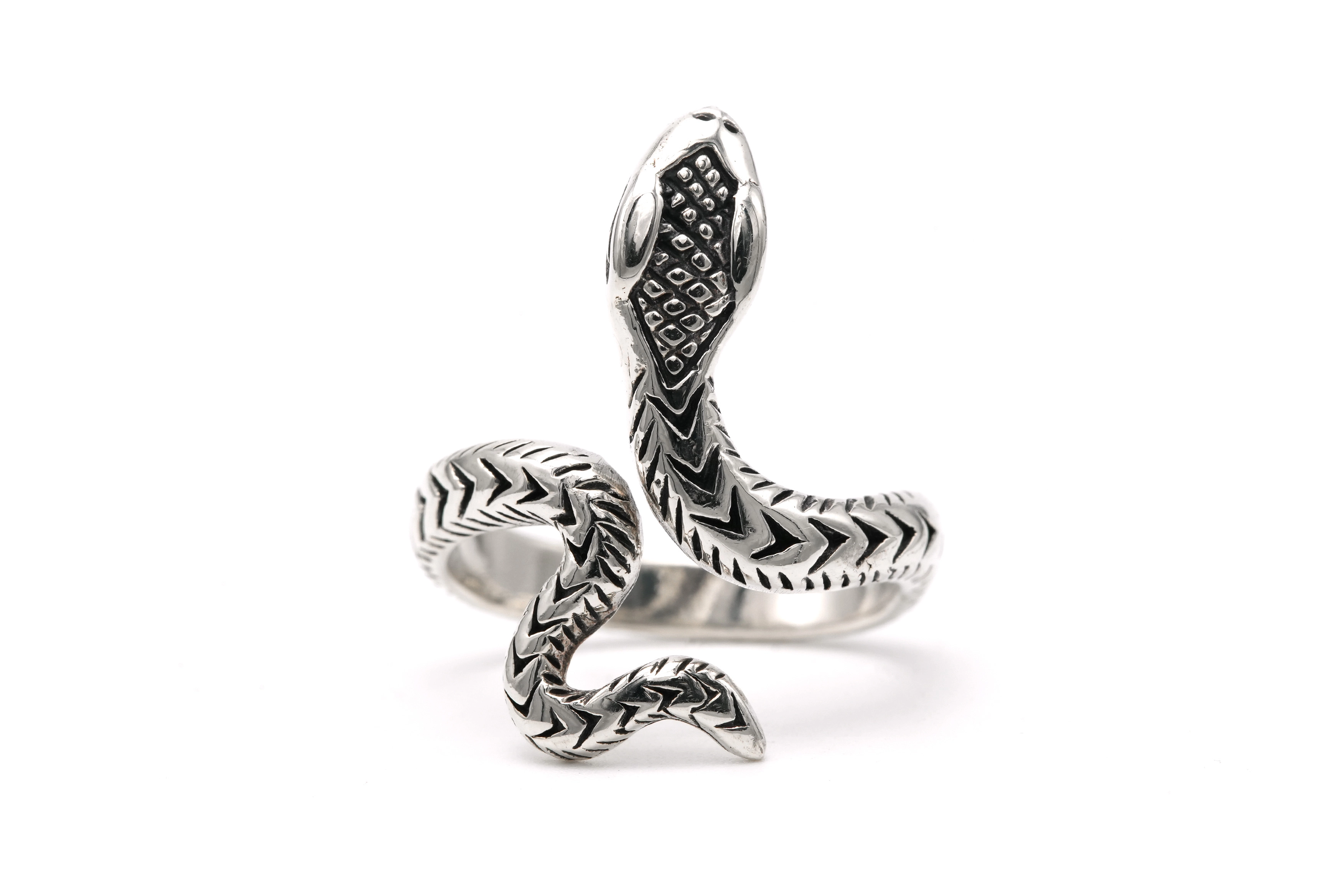Bague "serpent" contemporaine en argent 925 - - 1