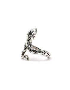 Bague "serpent" contemporaine en argent 925 - - 2