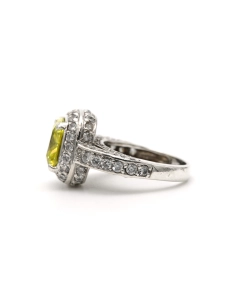 Bague contemporaine en argent 925 sertie de zirconiums - - 3