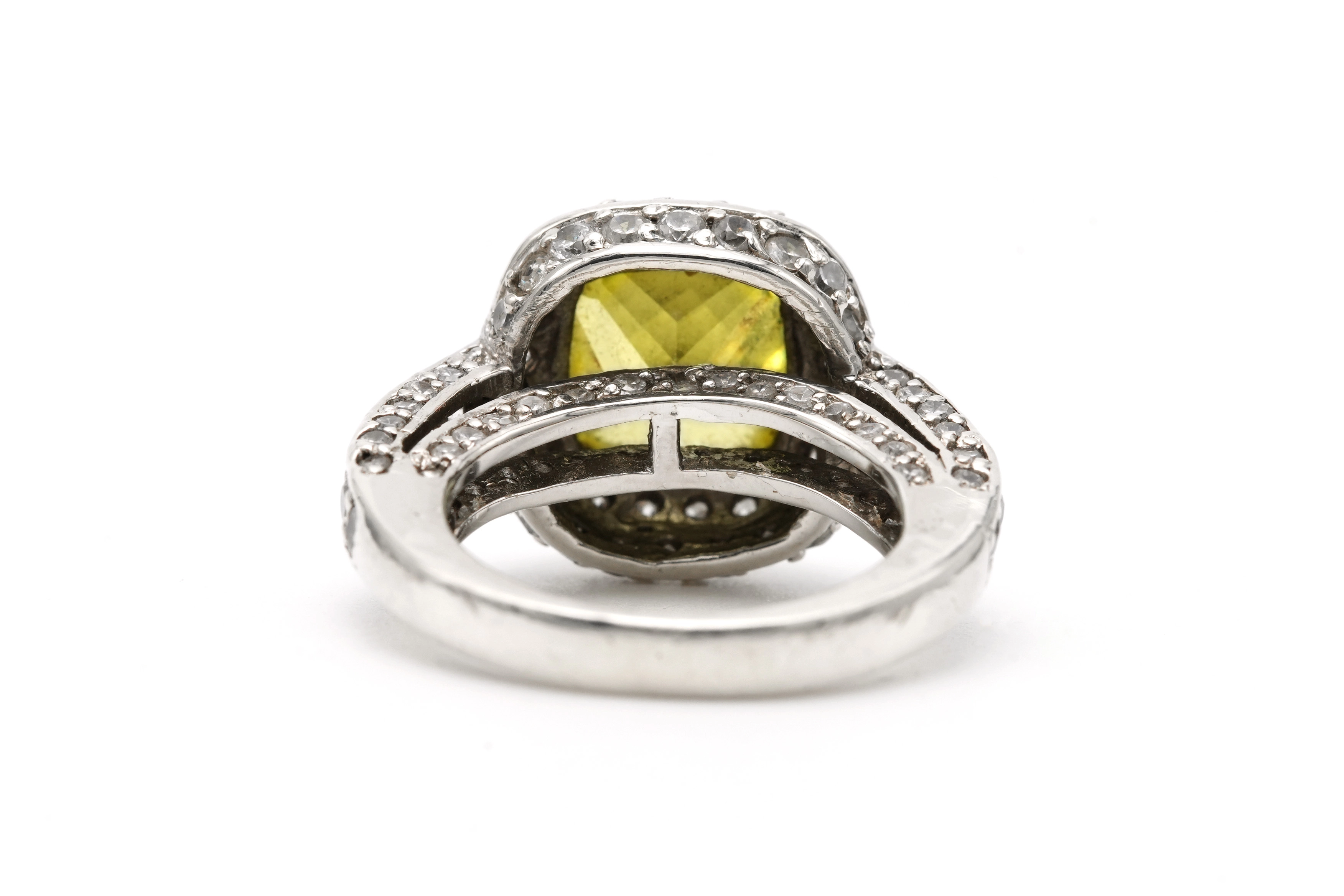 Bague contemporaine en argent 925 sertie de zirconiums - - 4