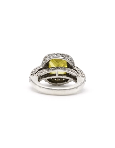 Bague contemporaine en argent 925 sertie de zirconiums - - 4