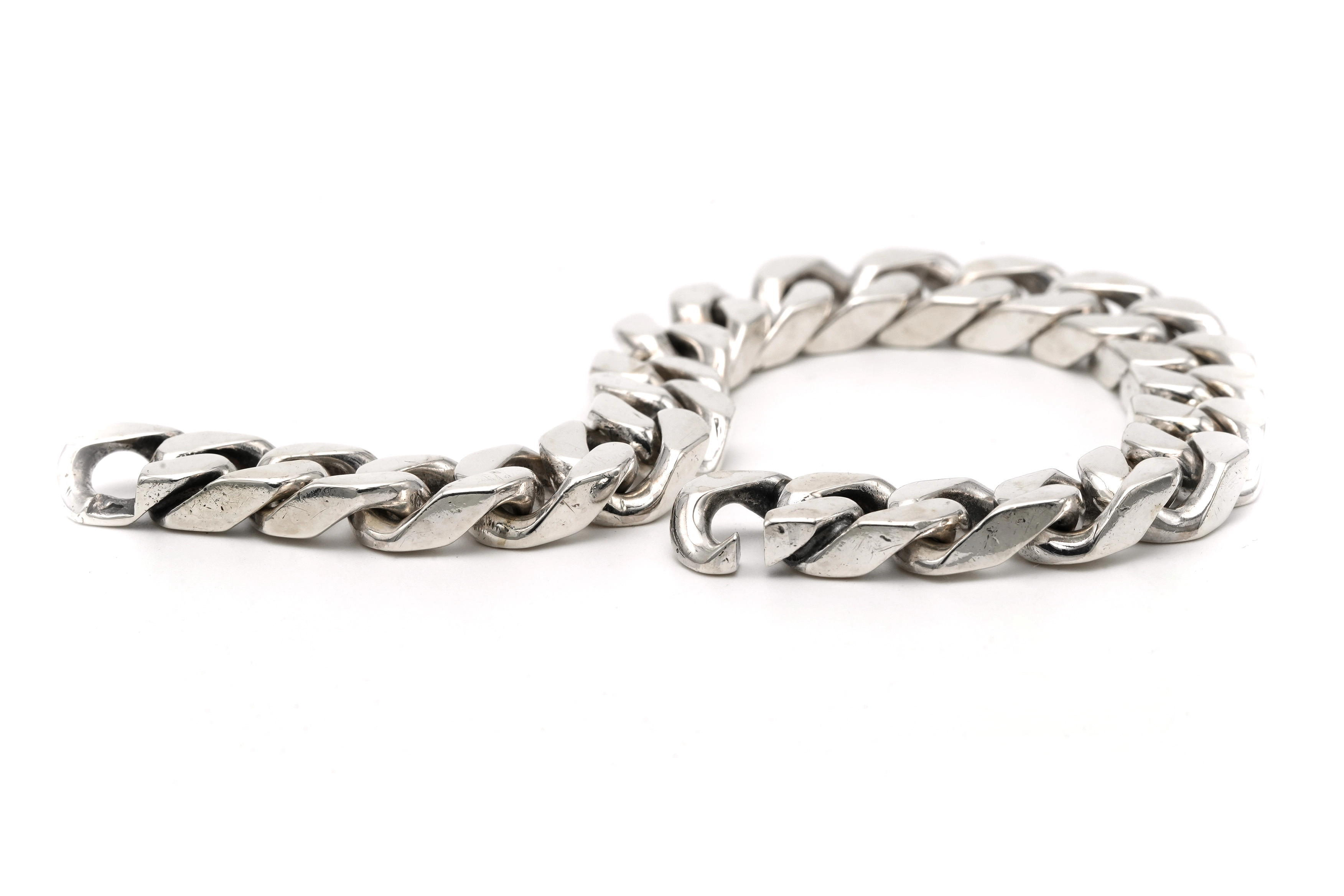Bracelet contemporain en argent 800