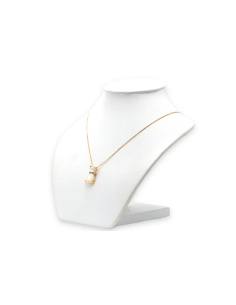 Pendentif contemporain en or jaune 14 carats serti de nacre et de diamants "taille" brillant (+-0.01ct) - 3