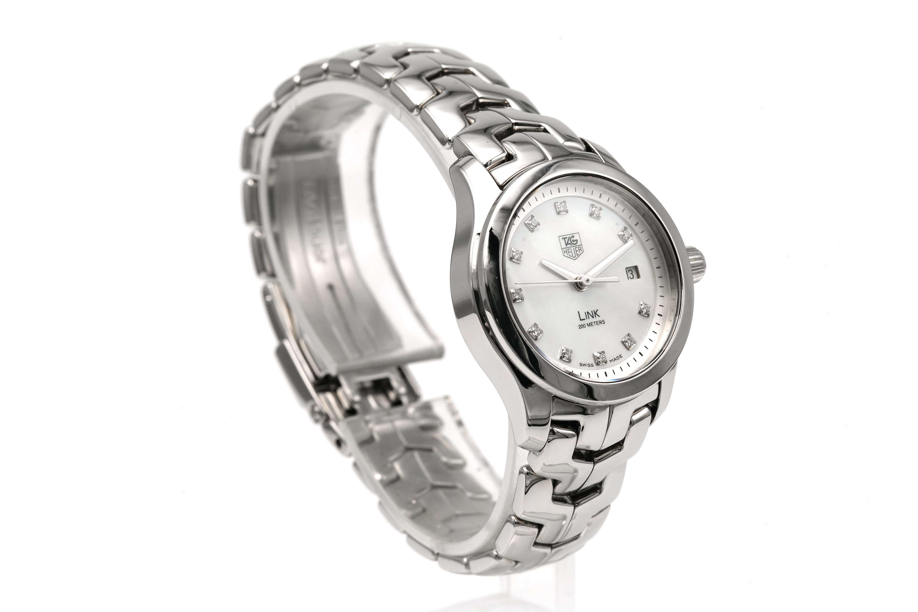 Montre Tag Heuer Link - Nacre et diamants - WJF 1317 - 8