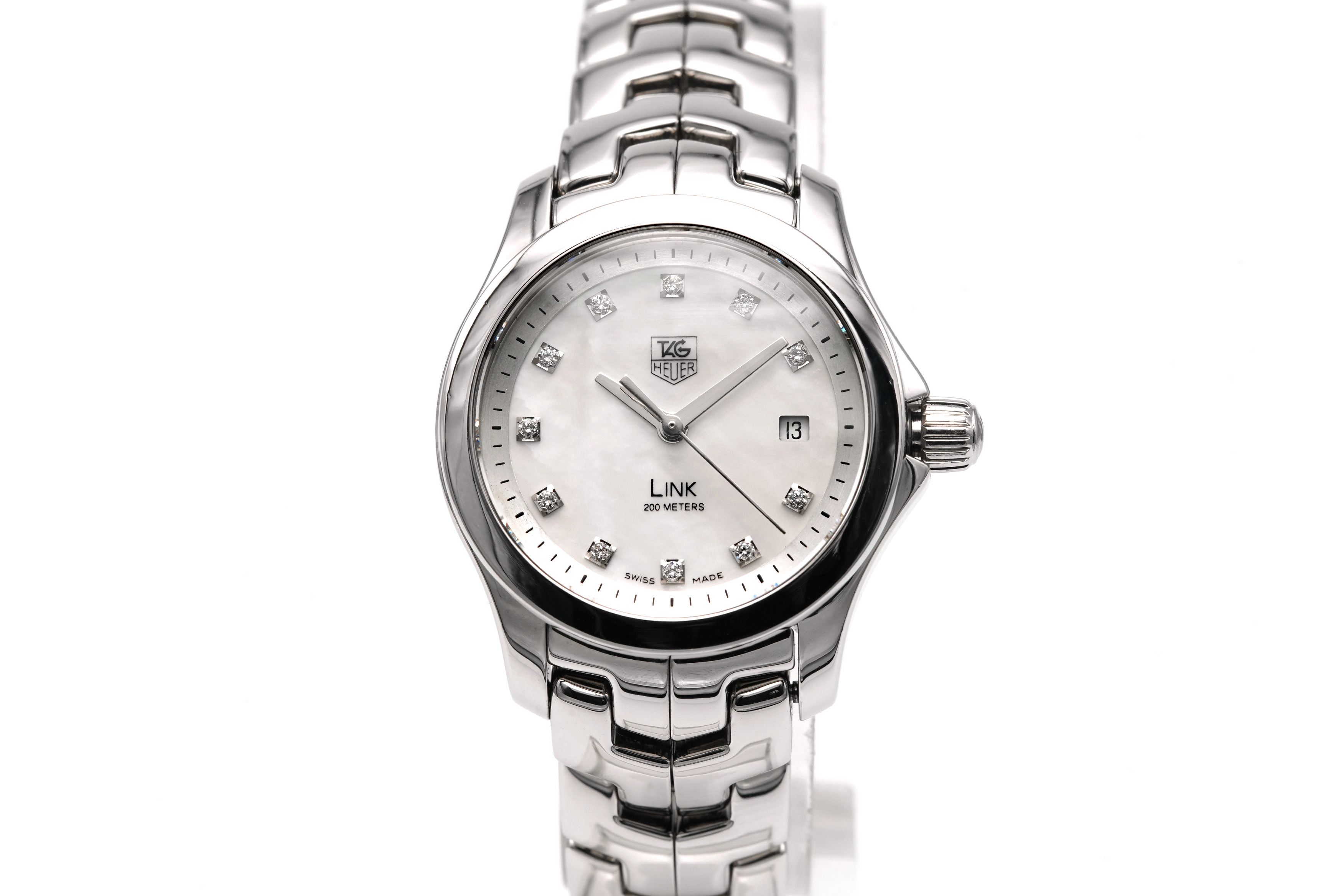 Montre Tag Heuer Link - Nacre et diamants - WJF 1317 - 2